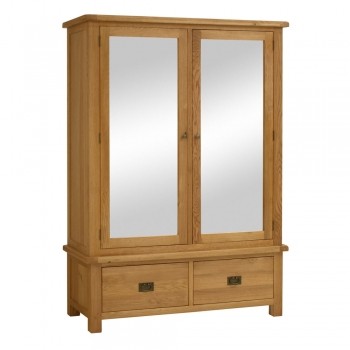 Global Home Collection 27 Wide Mirror Wardrobe