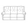 M Sadiq Abbey Upholstered 3 Seater Sofa